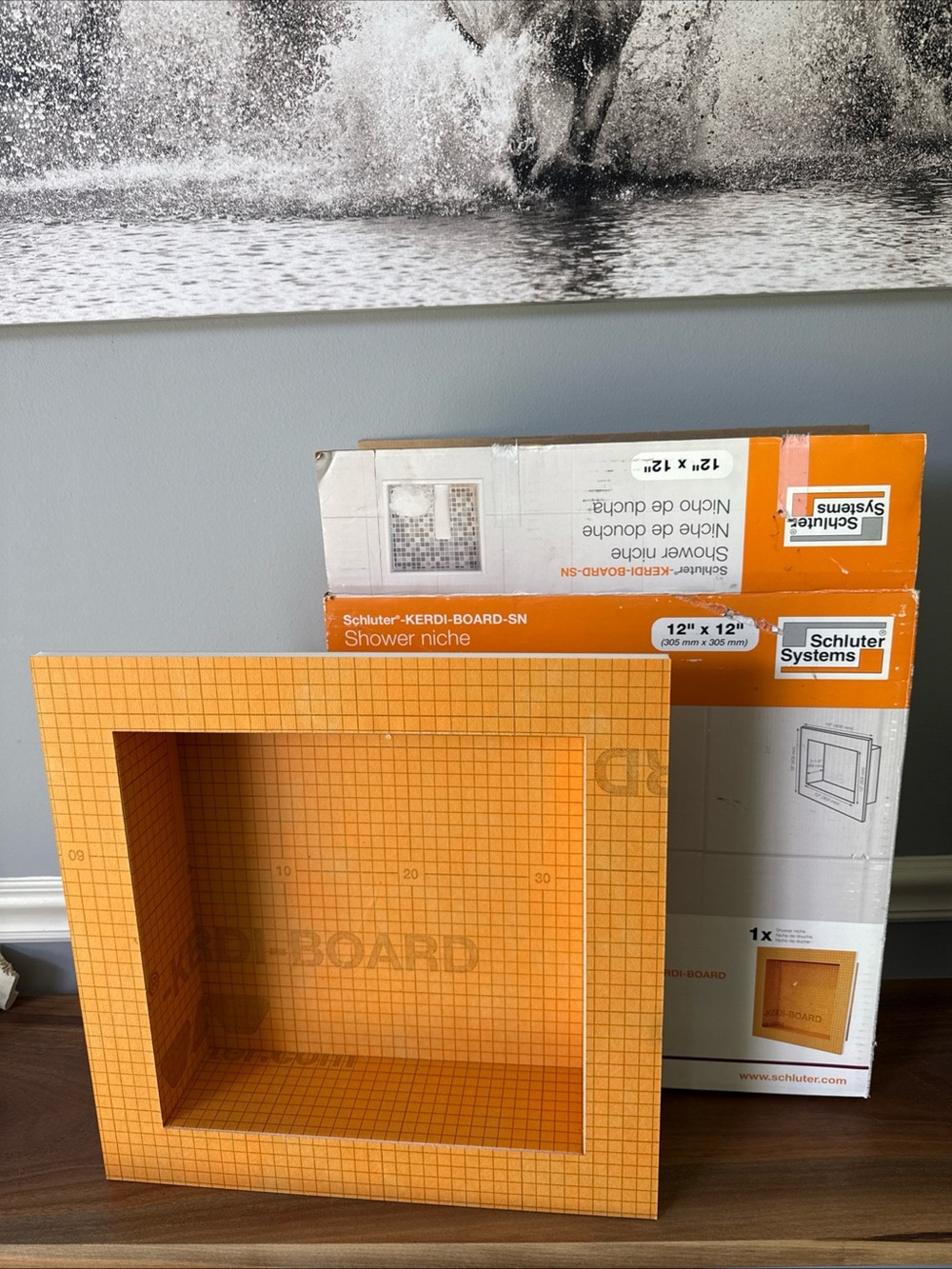 Schluter Systems Kerdi-Board-SN Shower Niche 12 x 12" Orange KB12SN305305A NEW